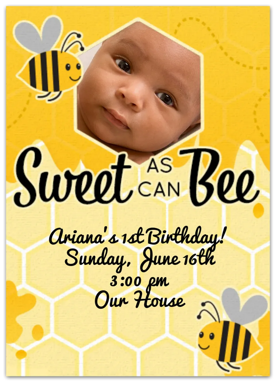 Honeycomb Photo card