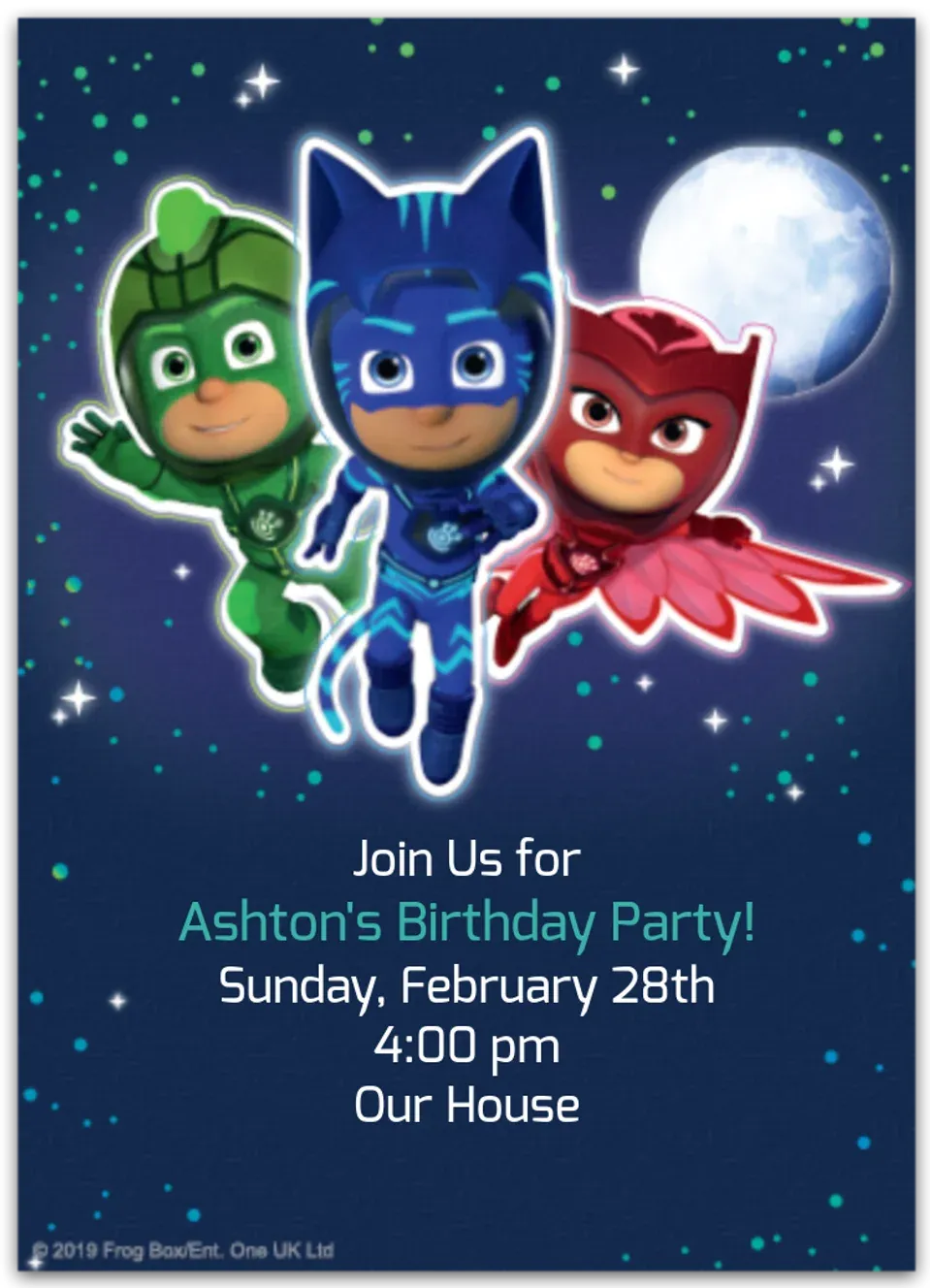 PJ Masks | Supermoon Adventure card