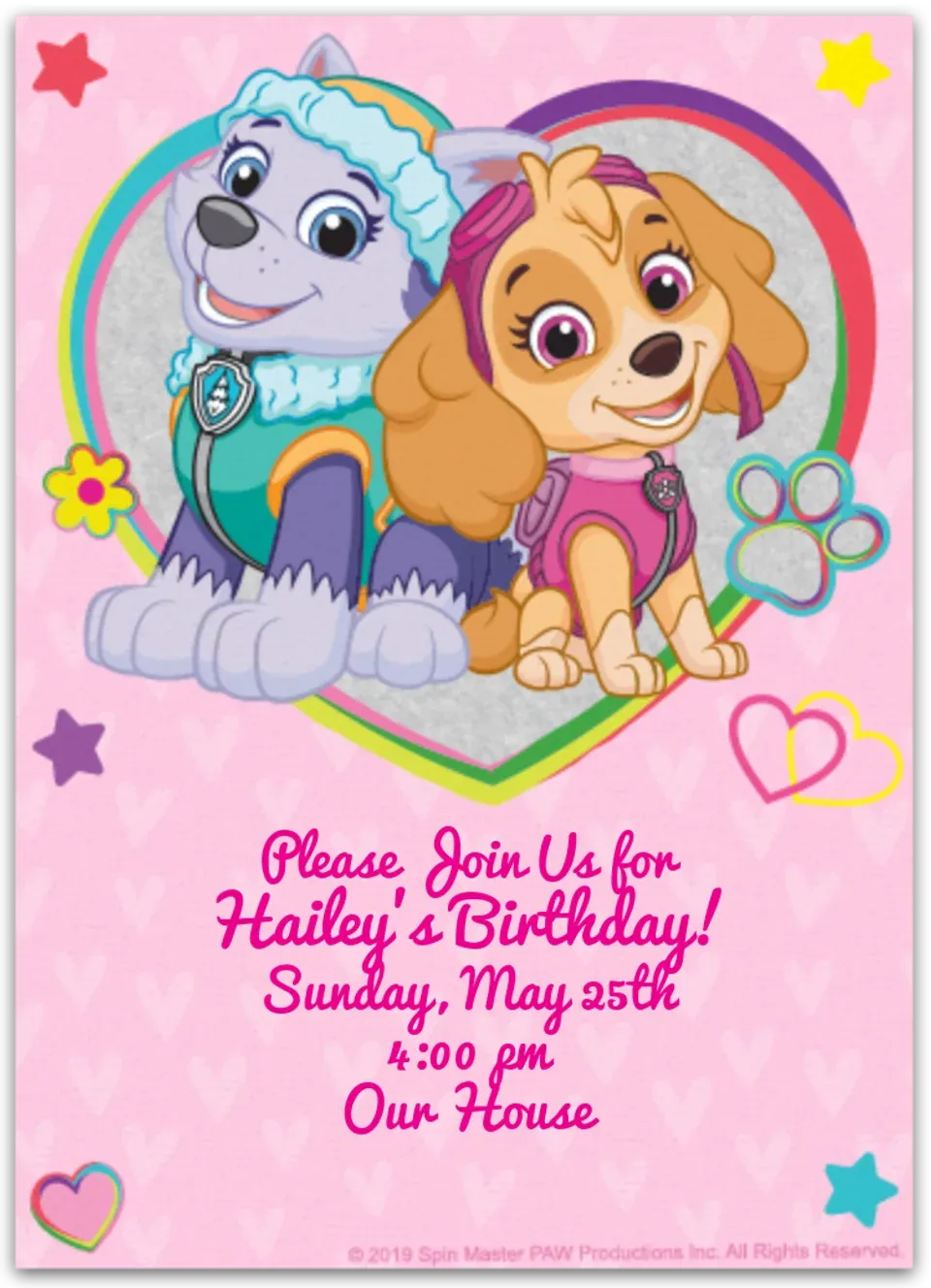 PAW Patrol BFFs Fur-Ever card