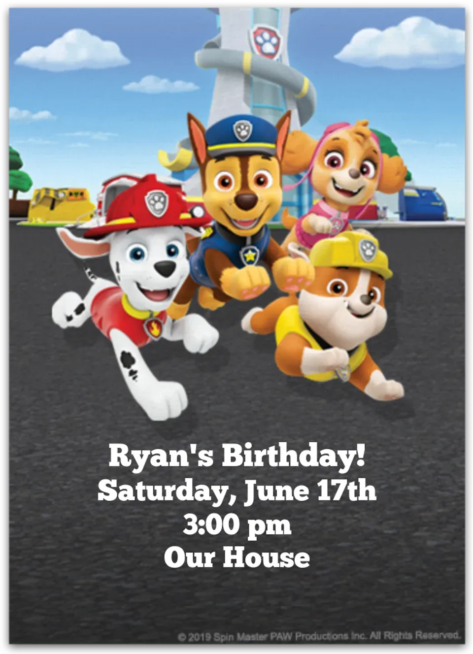PAW Patrol Legends card