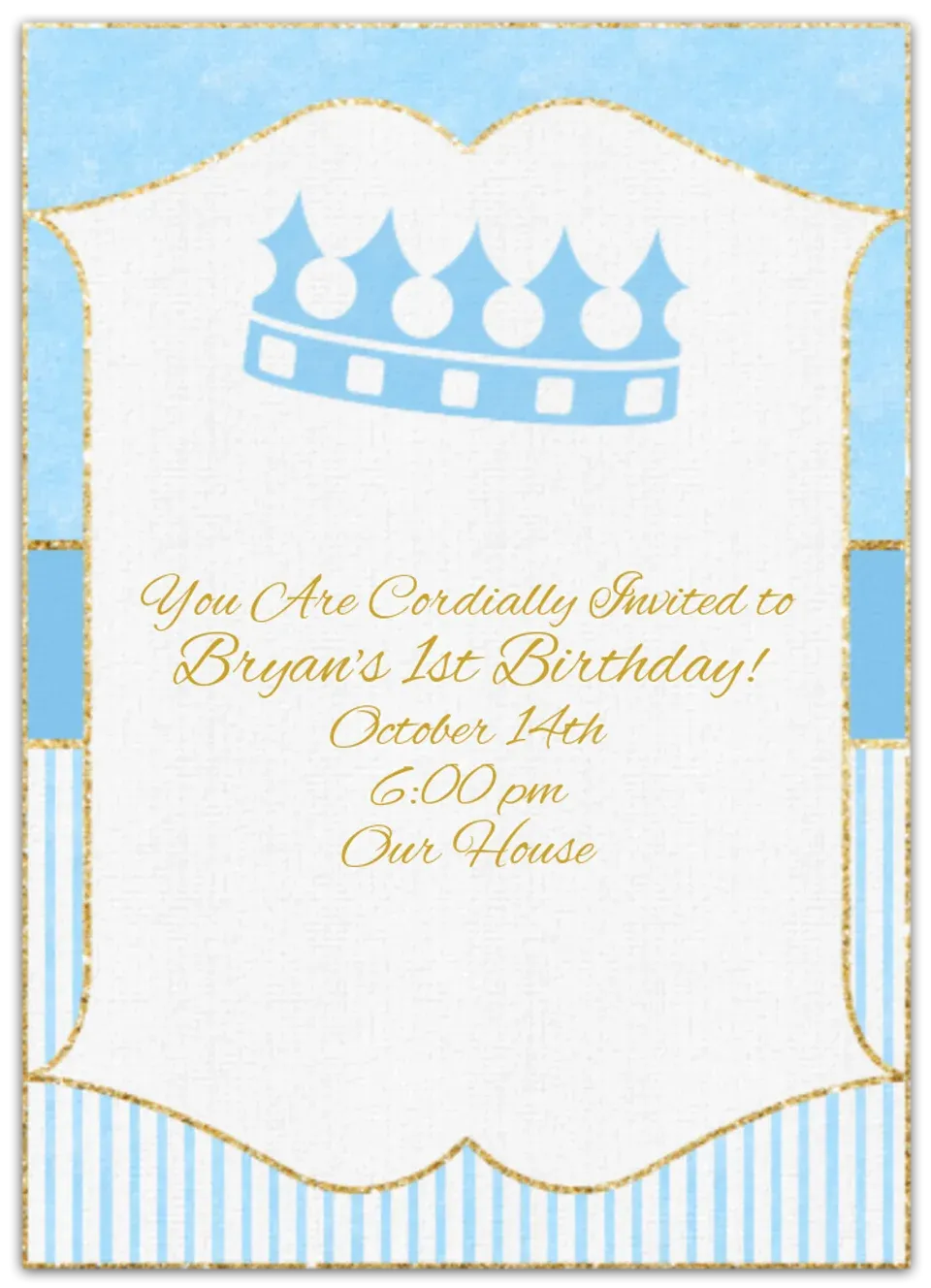 Prince Birthday card