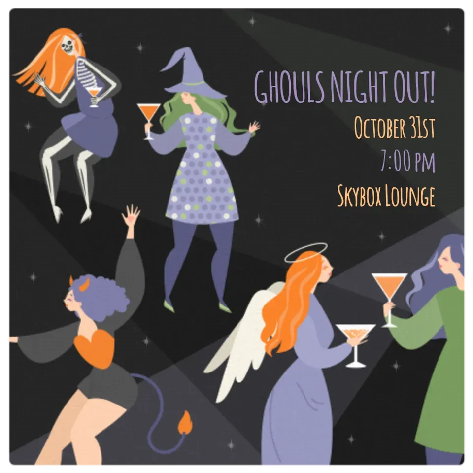 Ghouls Night Out card
