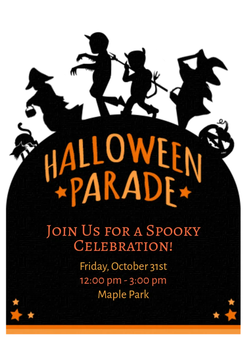 Halloween Parade card