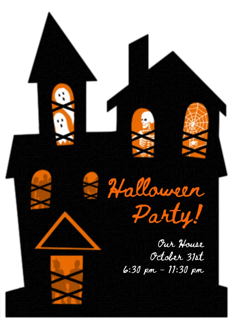 Halloween Haunted House card