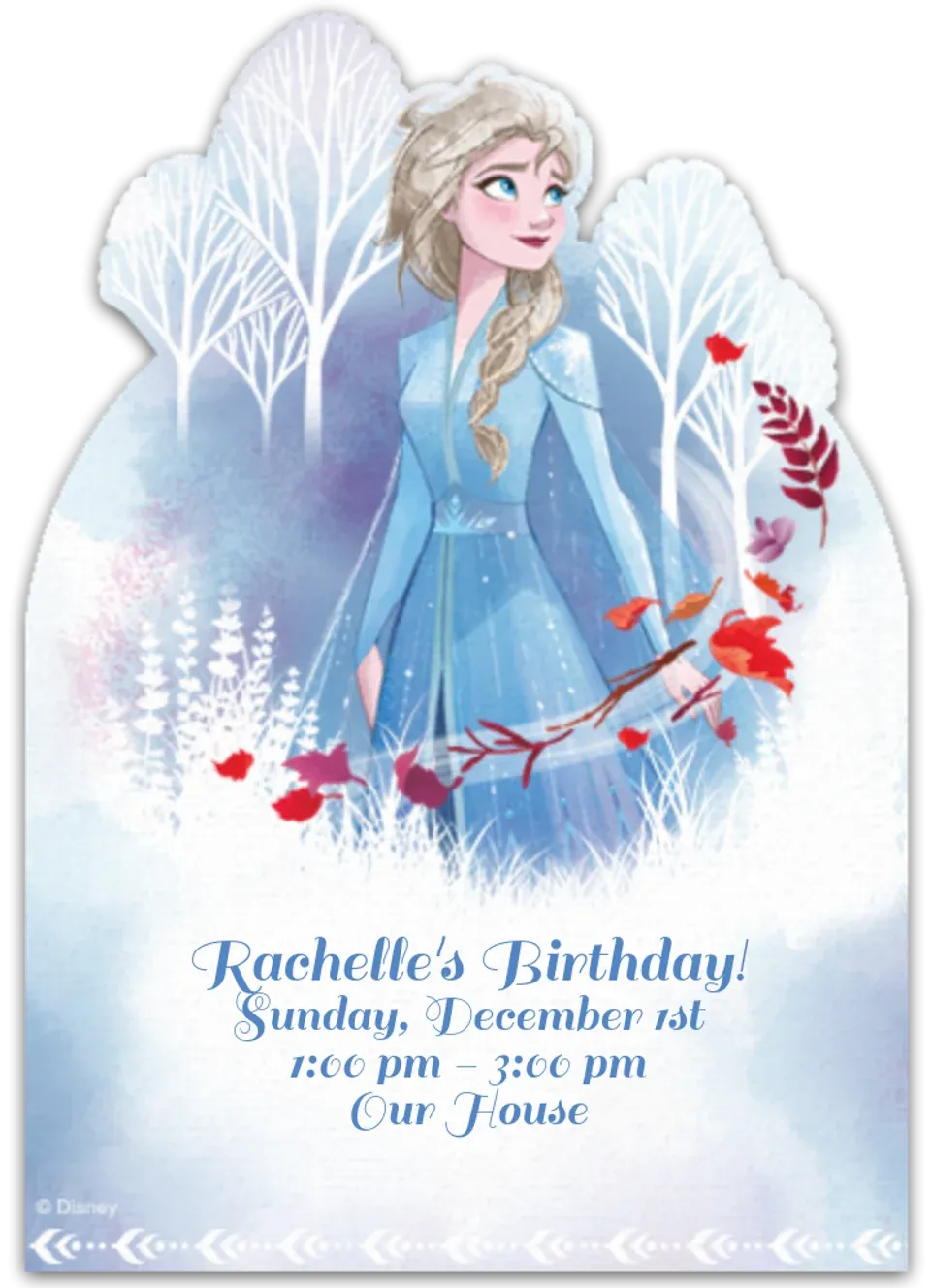 Frozen 2 Elsa card