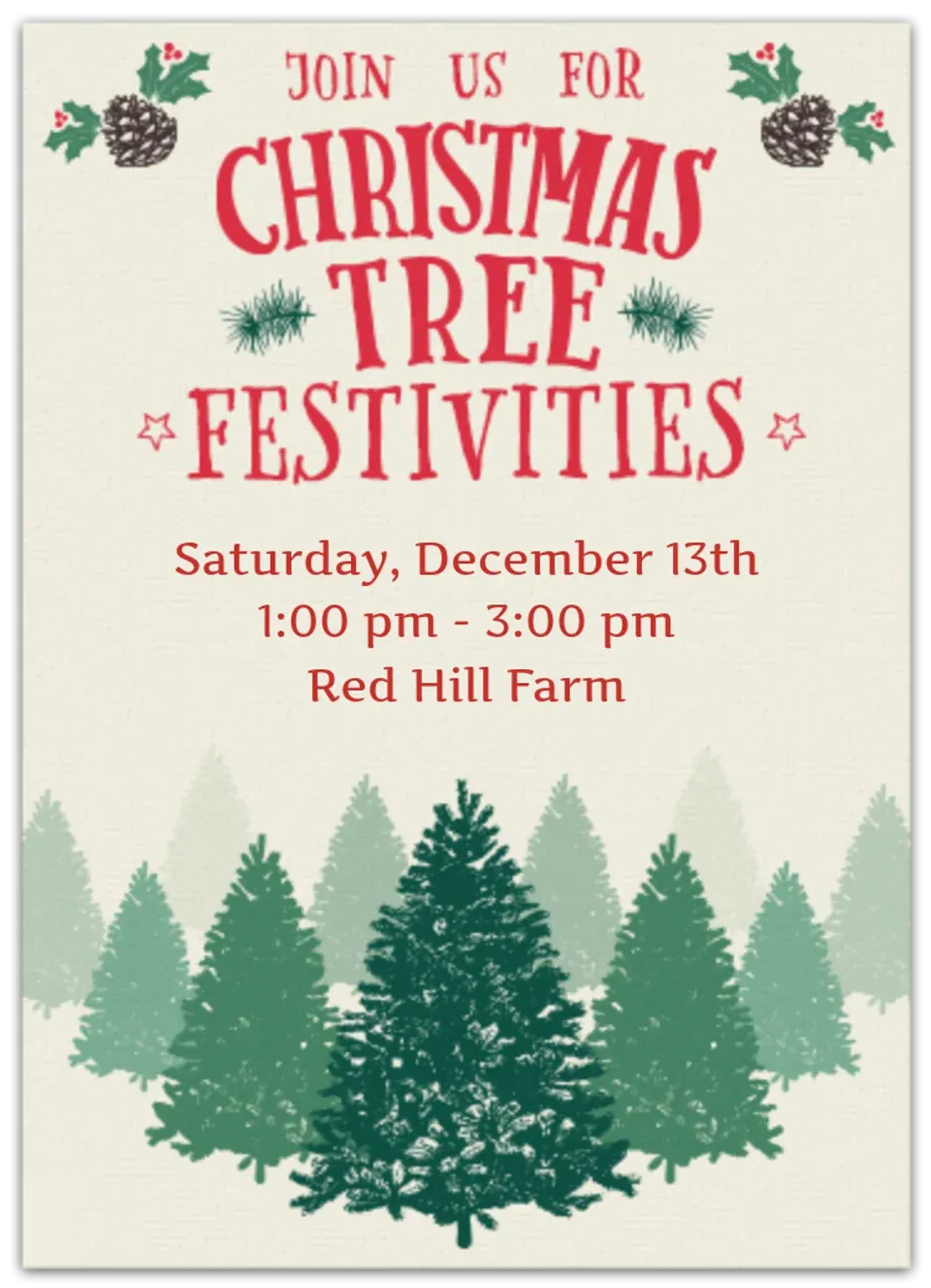 Christmas Tree Farm card