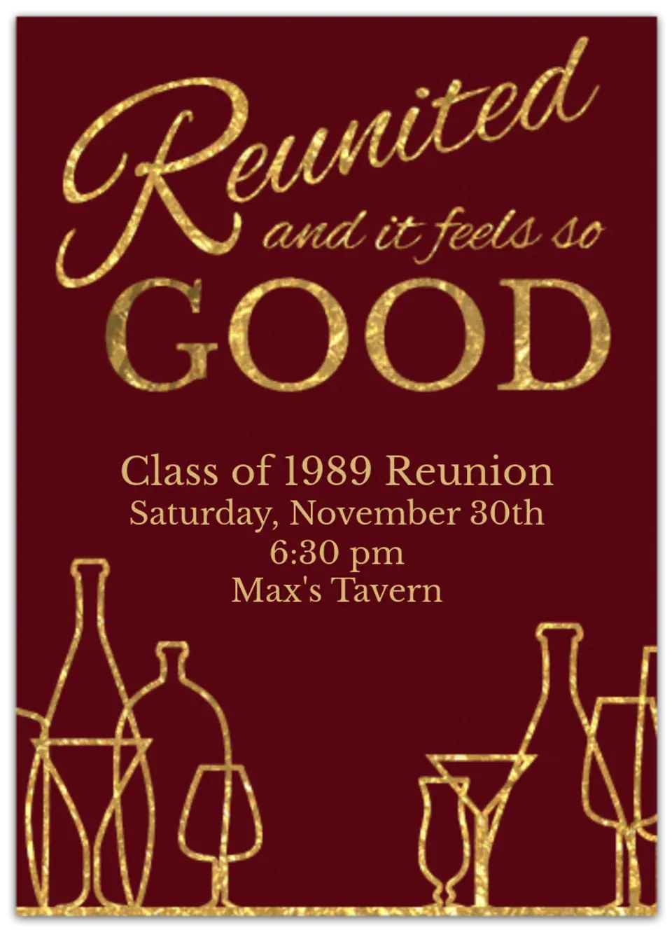 Thanksgiving Reunion card