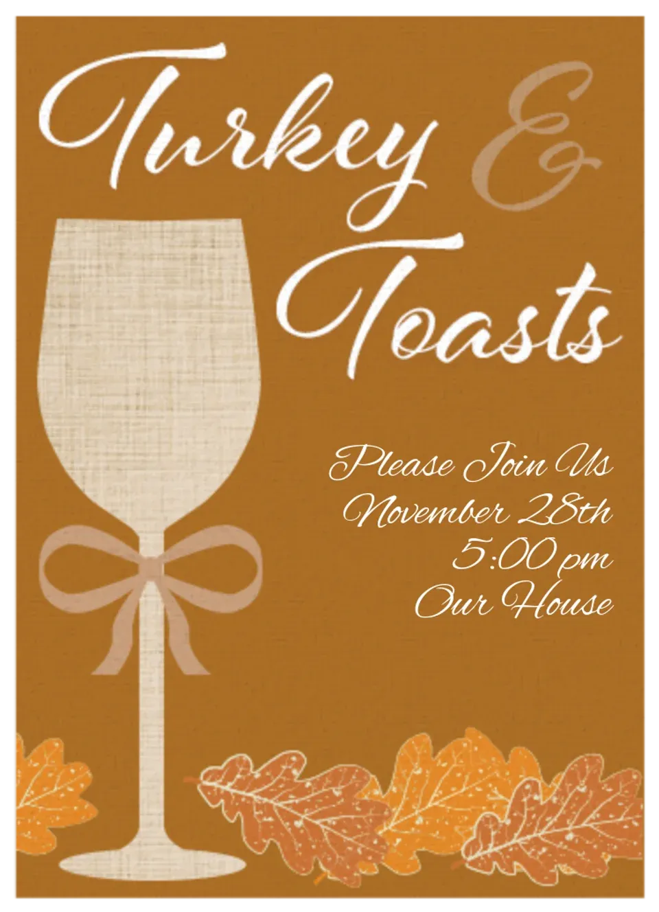 Turkey and Toasts card