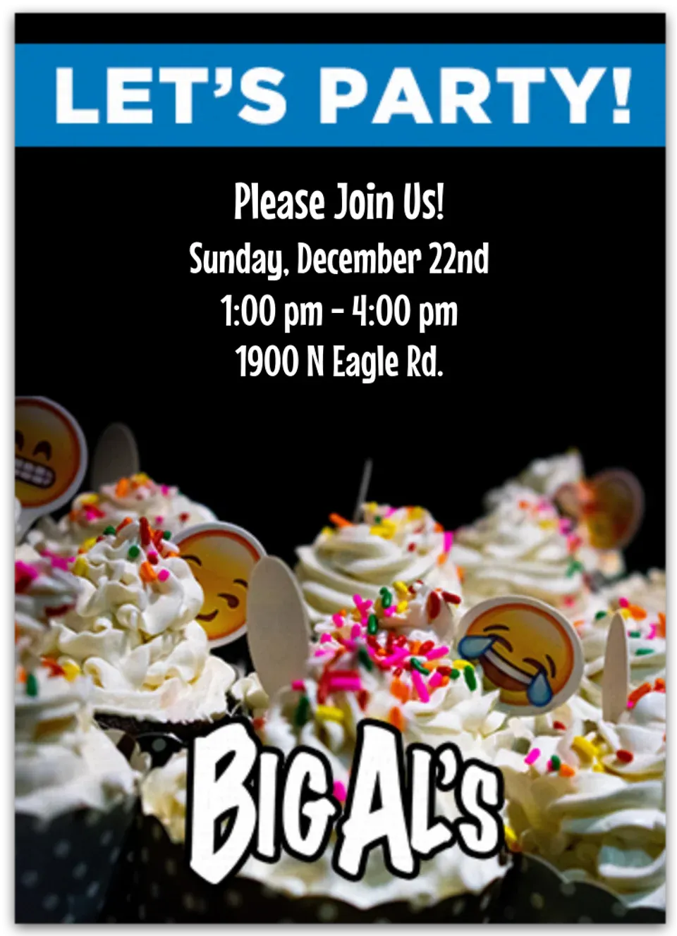 Big Al's | Cupcakes card