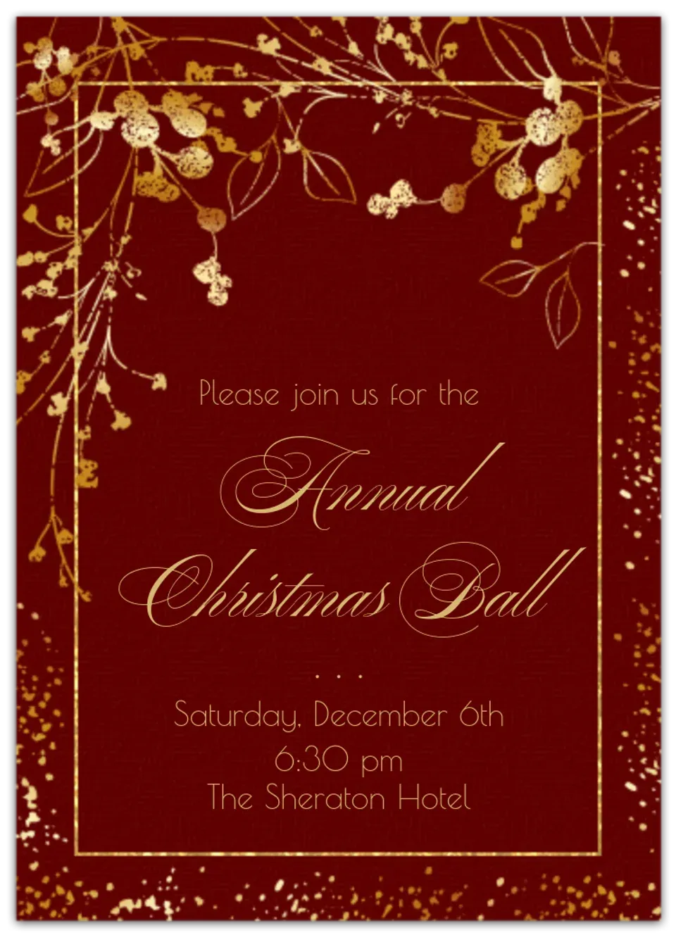 Christmas Ball card