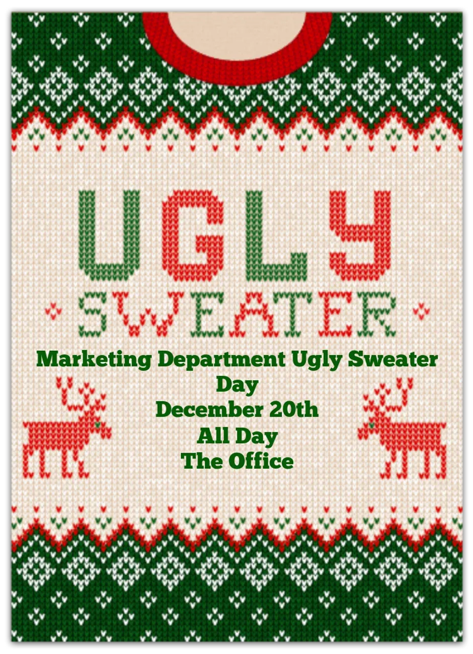 Dec 20 | Ugly Christmas Sweater Day card