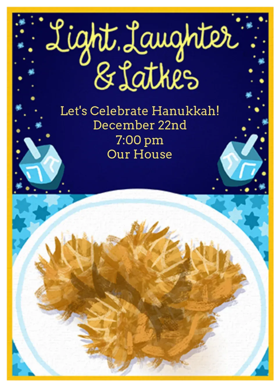 Dec 22 | Hanukkah card