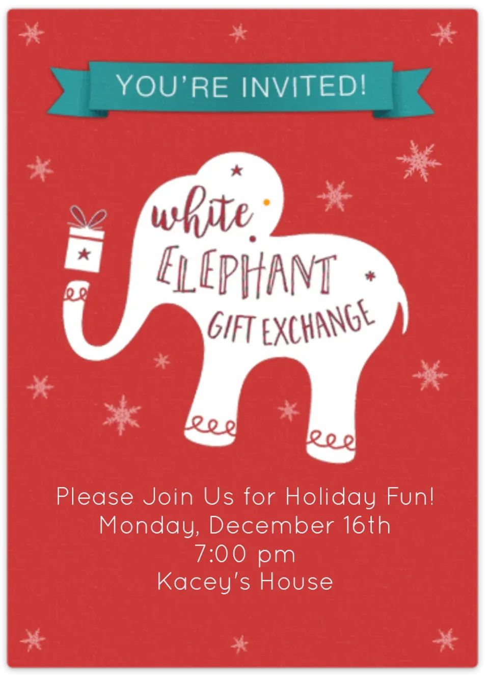 Dec 16 | Gift Swap card