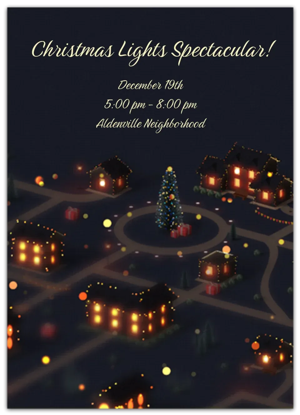Christmas Lights card