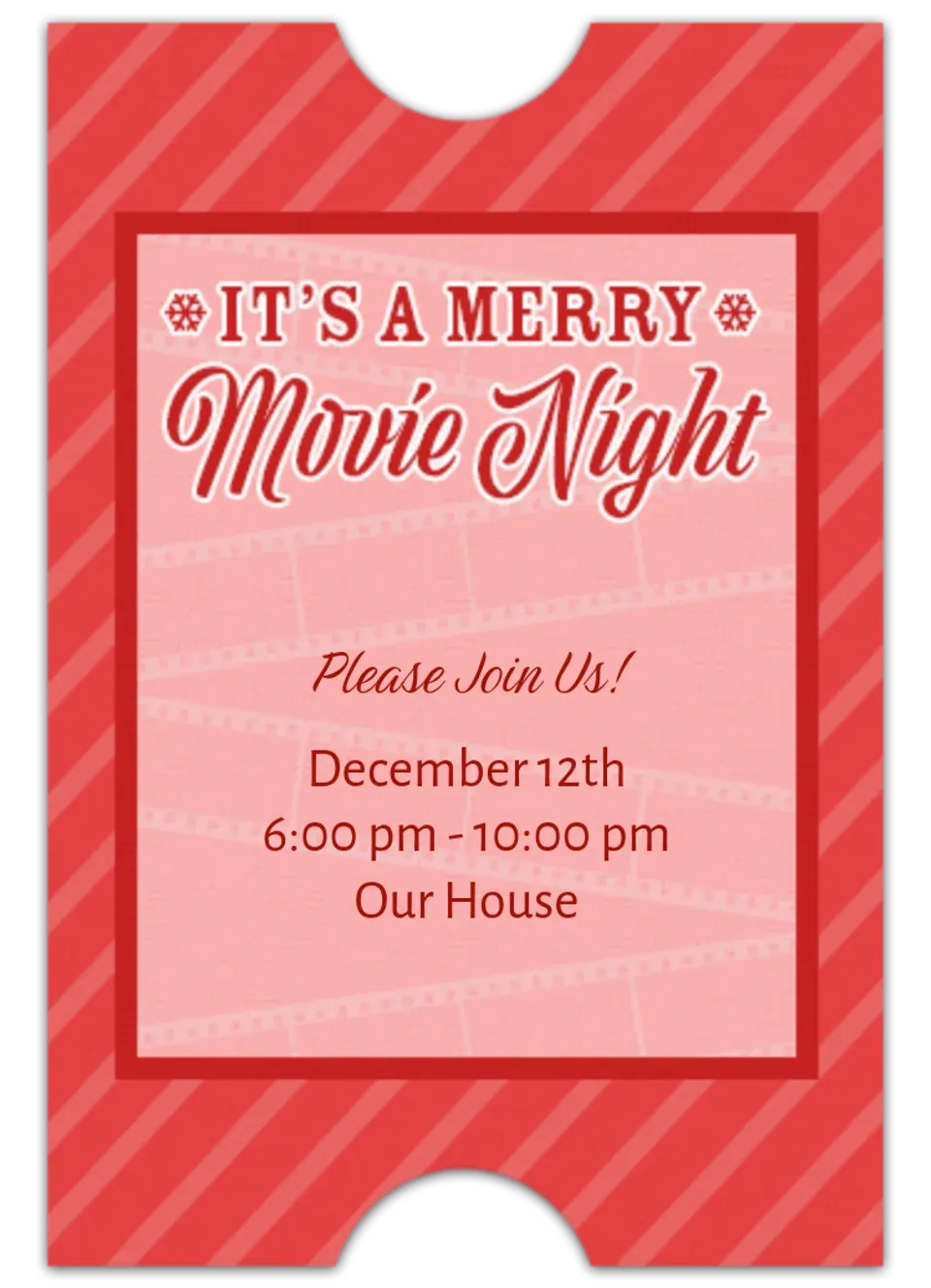 Merry Movie Night card