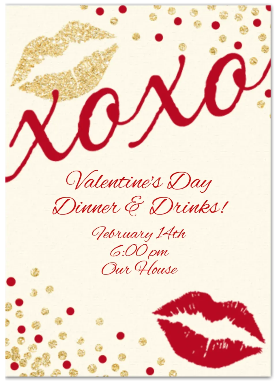 Galentine's Day XOXO card