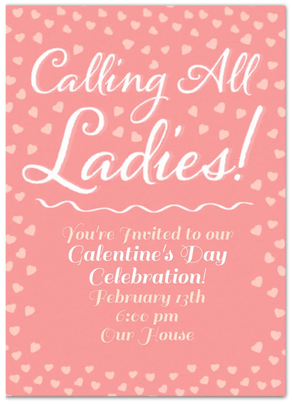 Calling All Ladies card