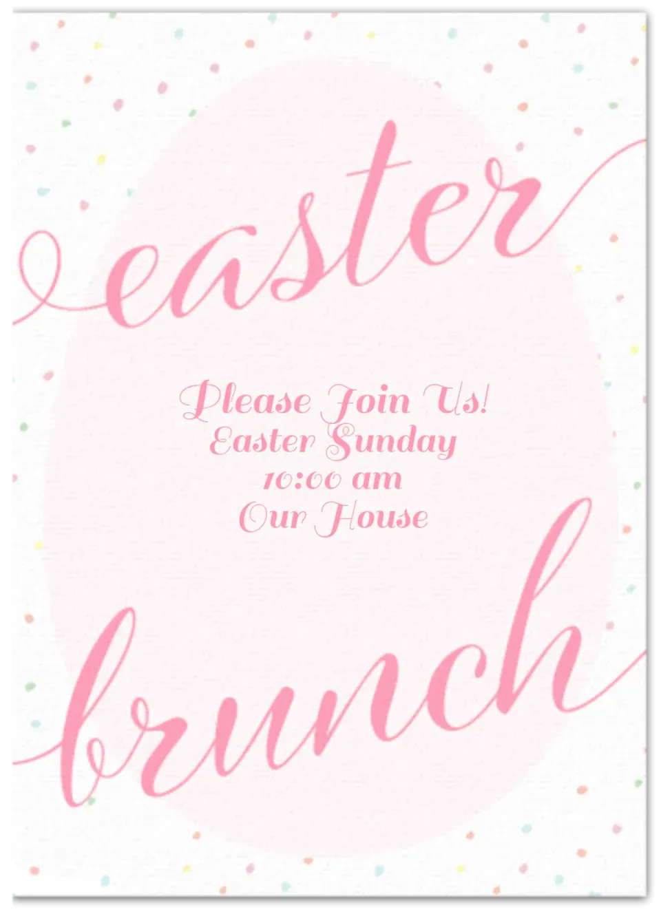 Easter Brunch card