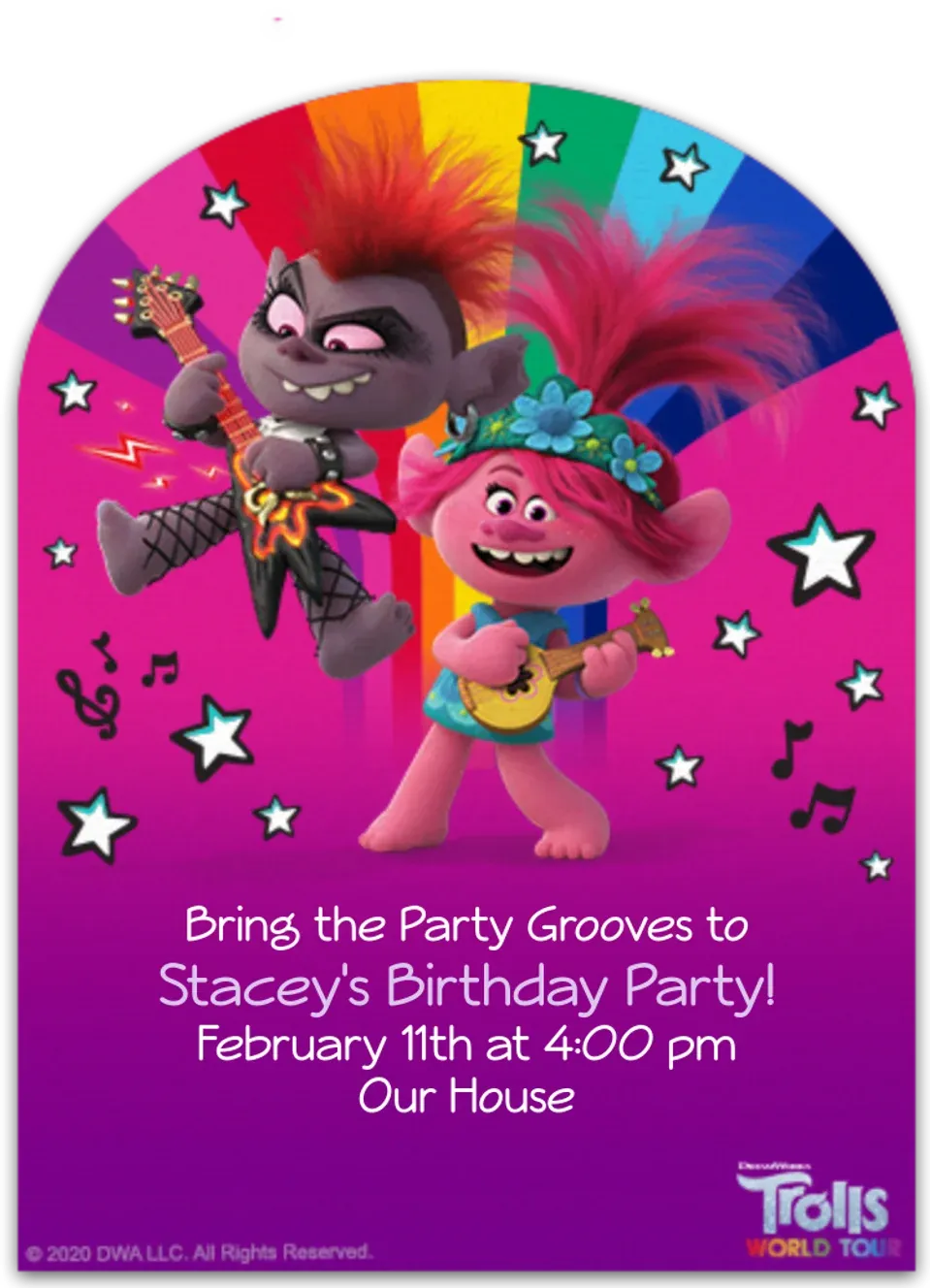 Trolls 2 World Tour | Poppy & Barb card