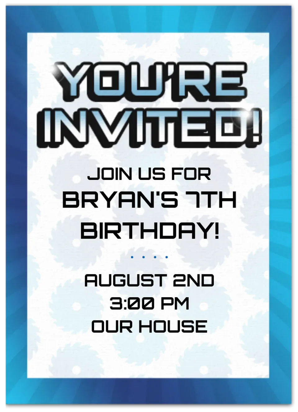 Spinner Birthday card