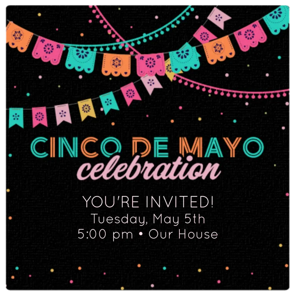 Cinco de Mayo Flags card