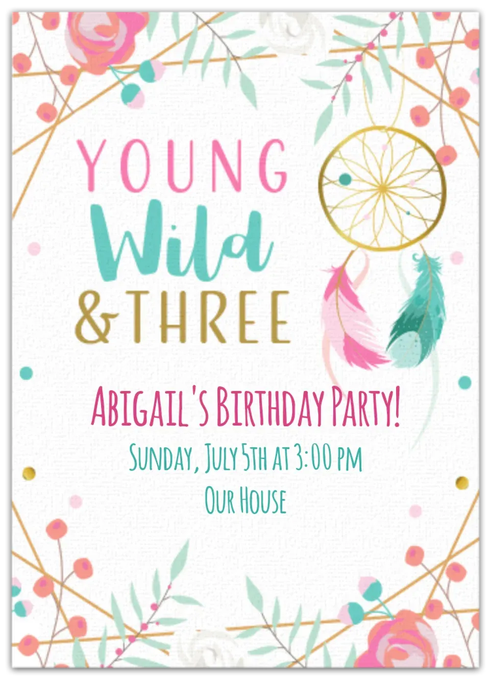 Young Wild & Three card