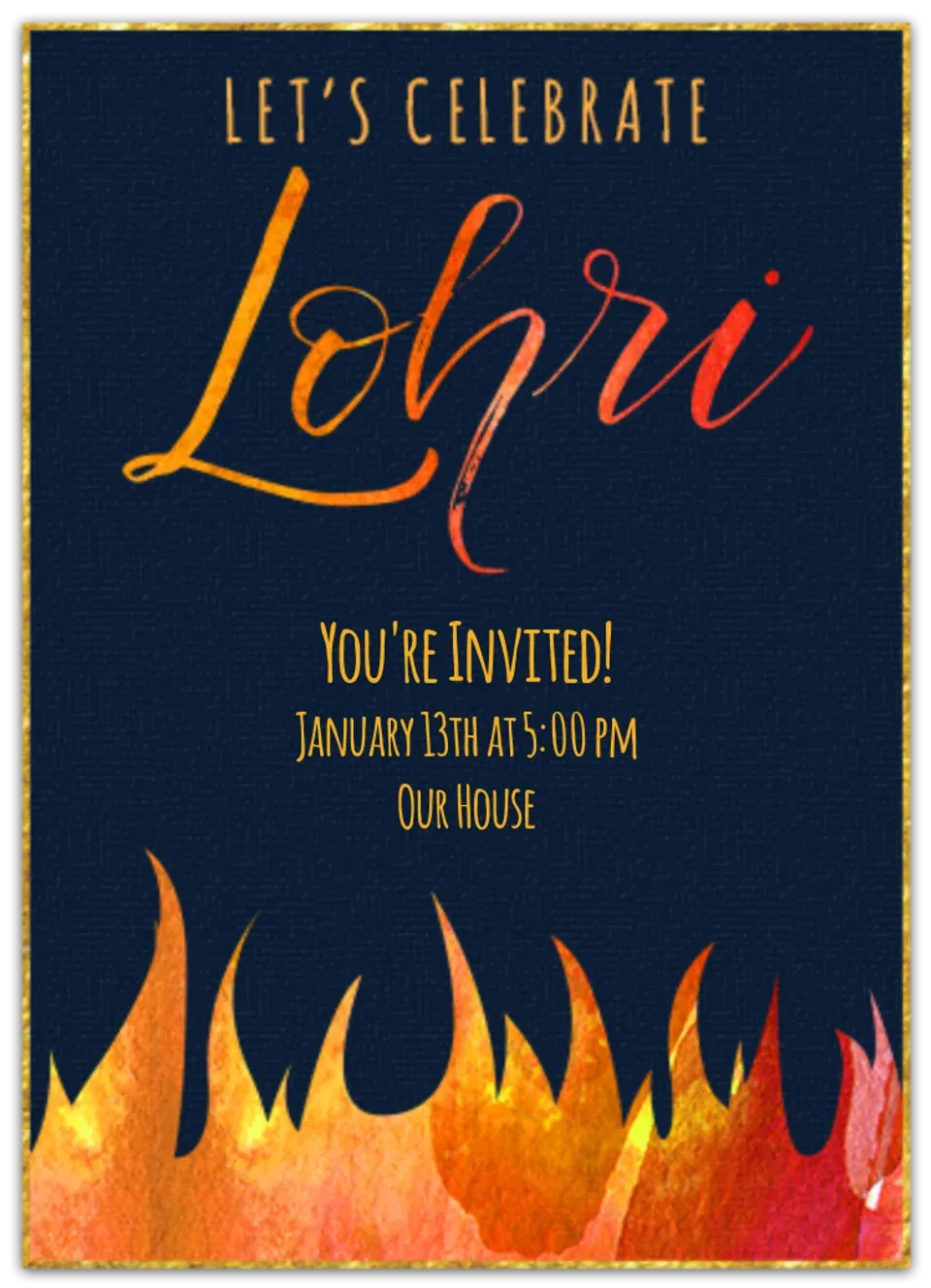 Lohri card