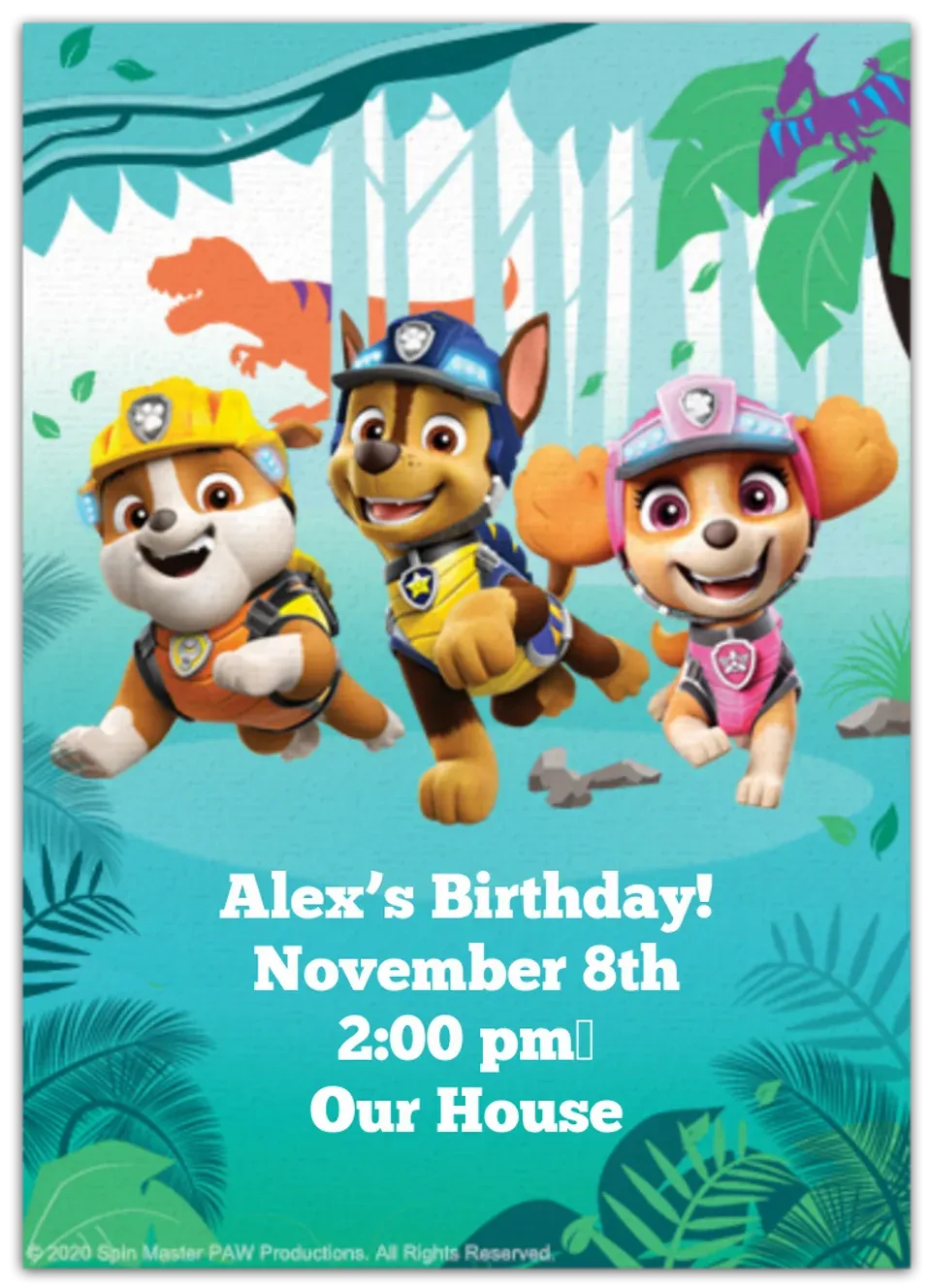 PAW Patrol | Dino Rescue card