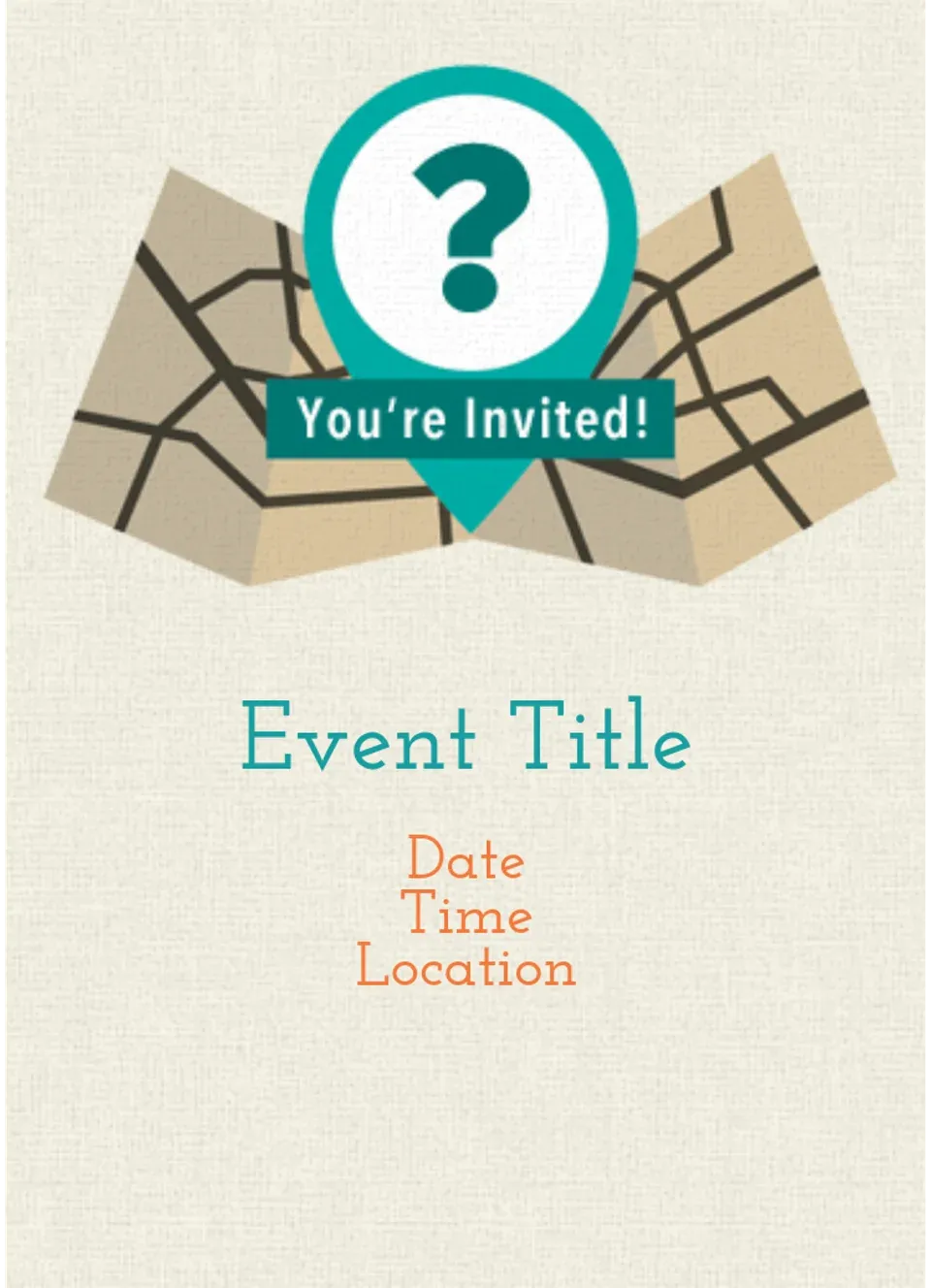 Scavenger Hunt Map card