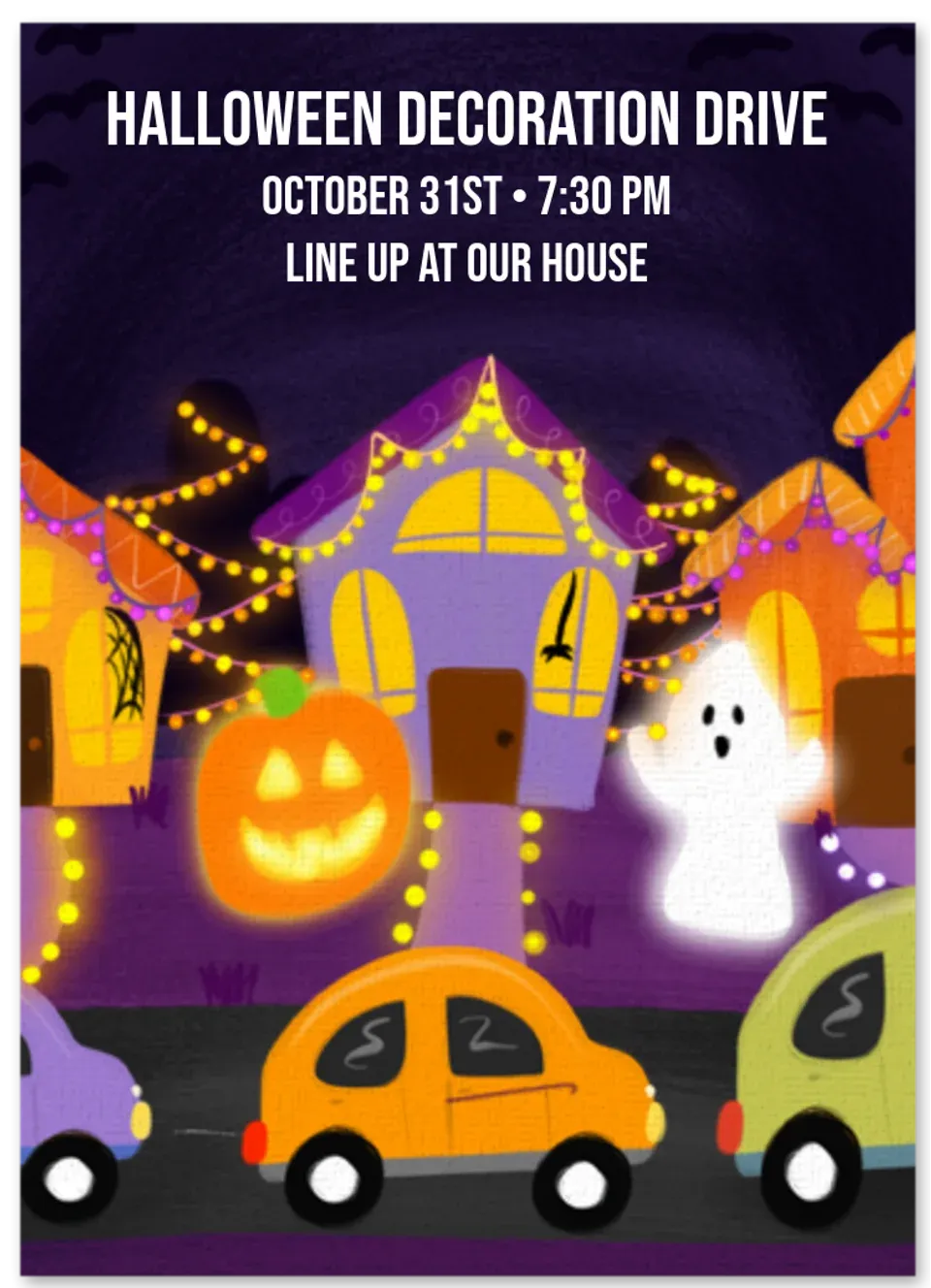 Halloween Decoration Drive card