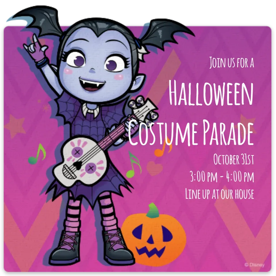 Vampirina Halloween card