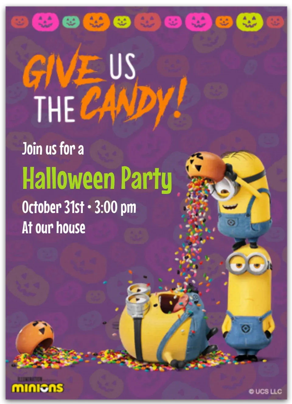 Minions | Halloween card