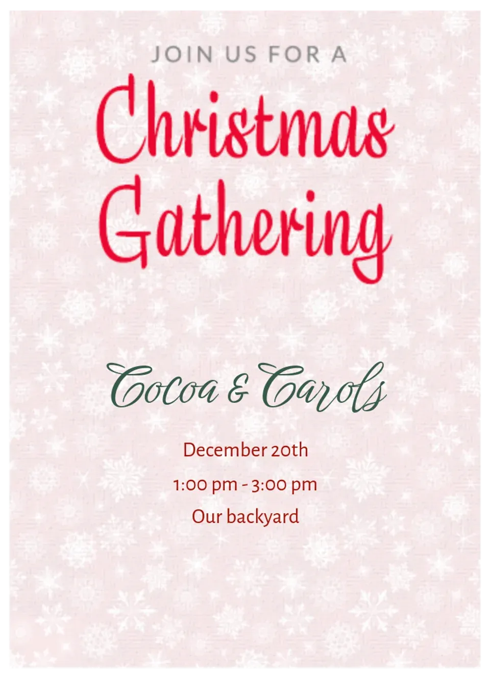 Classic Christmas card