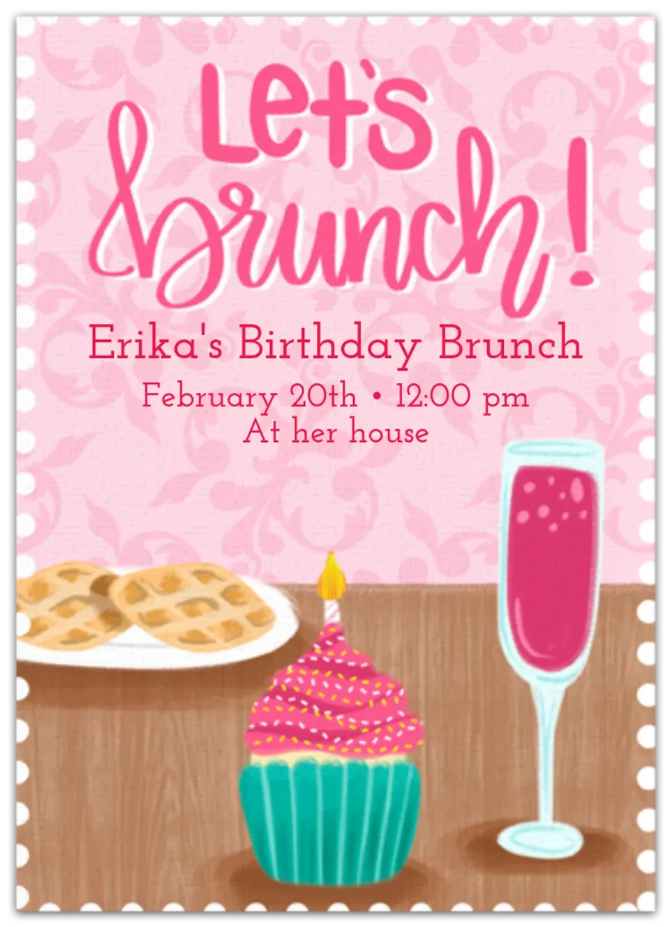 Birthday Brunch card
