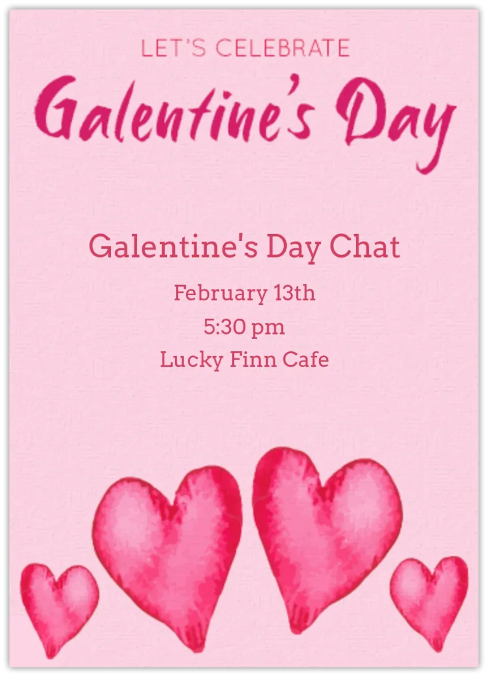 Galentine's Day Chat card