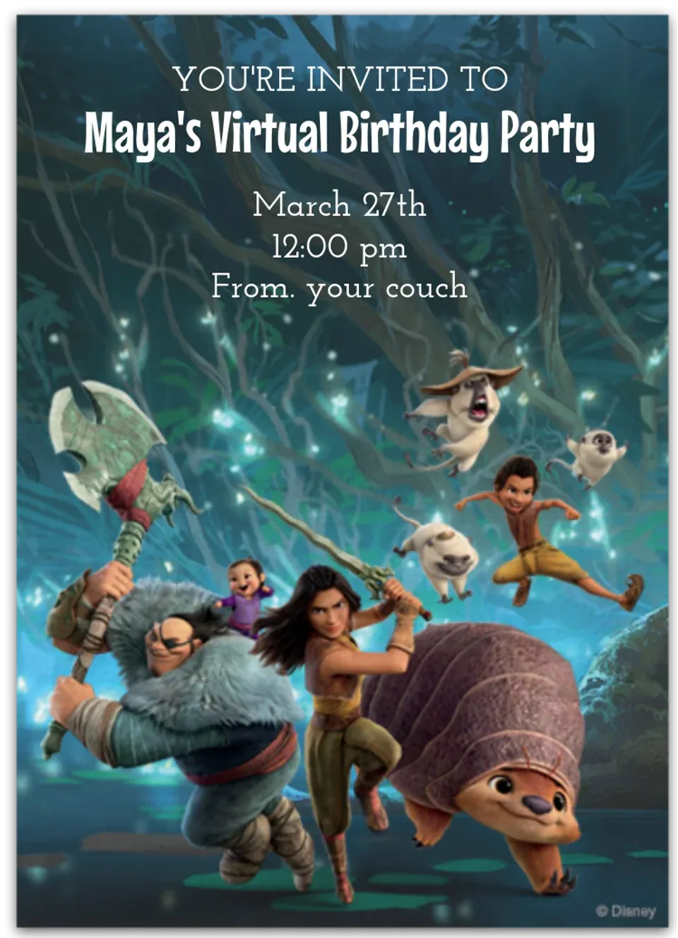 Raya and the Last Dragon card