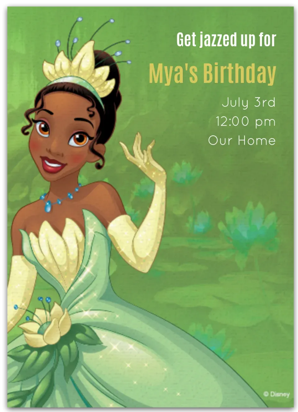 Princess and the Frog card