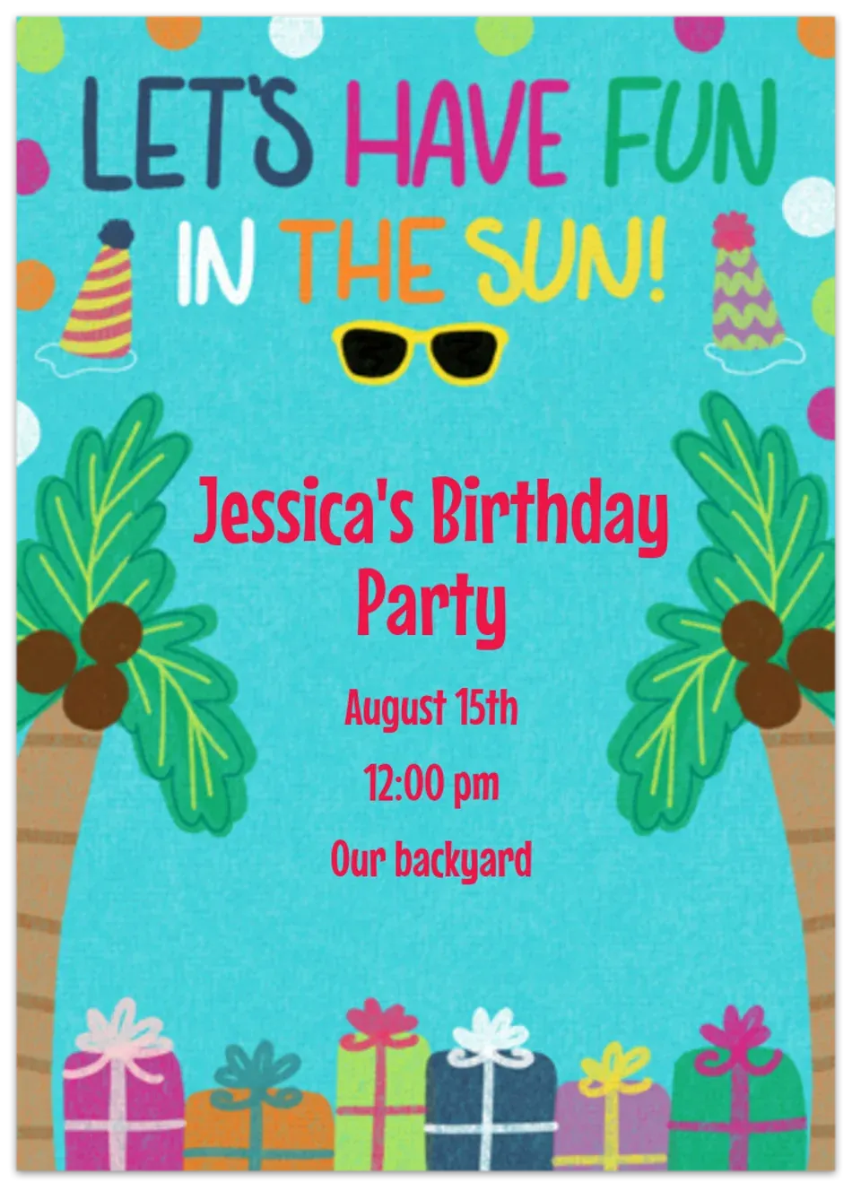 Fun In The Sun card