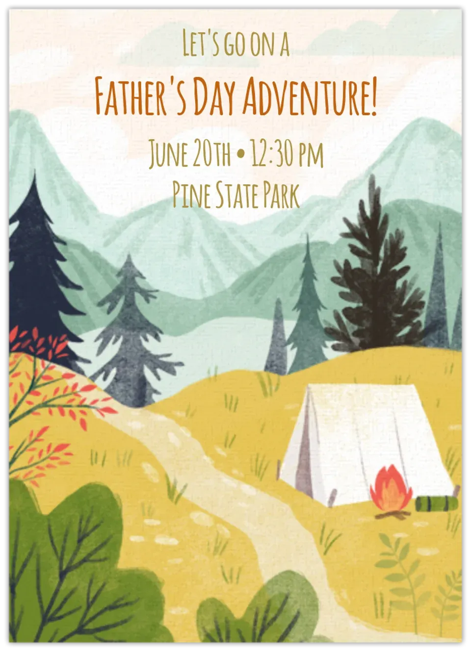 Father's Day Adventure card