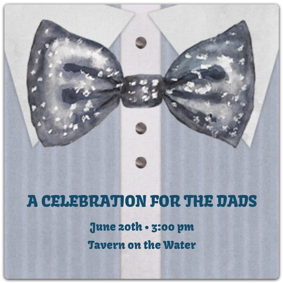 Father's Day Bow Tie card