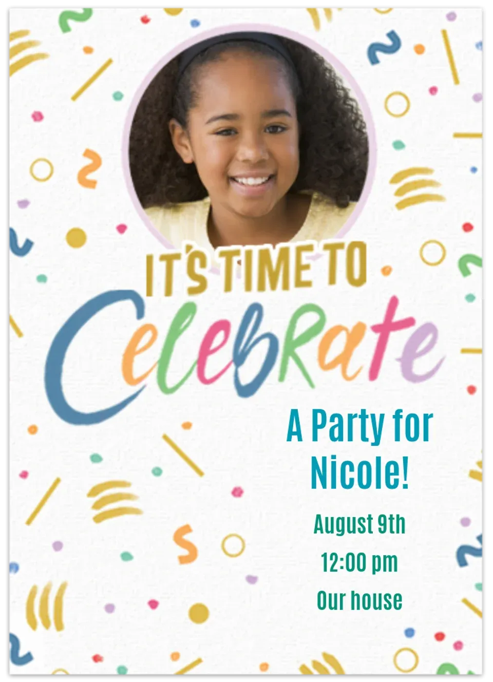 Celebration Photo card