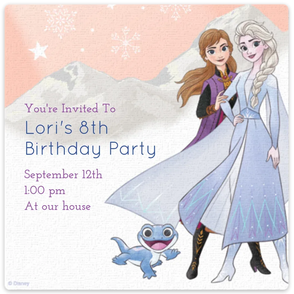 Frozen Magical Seasons card