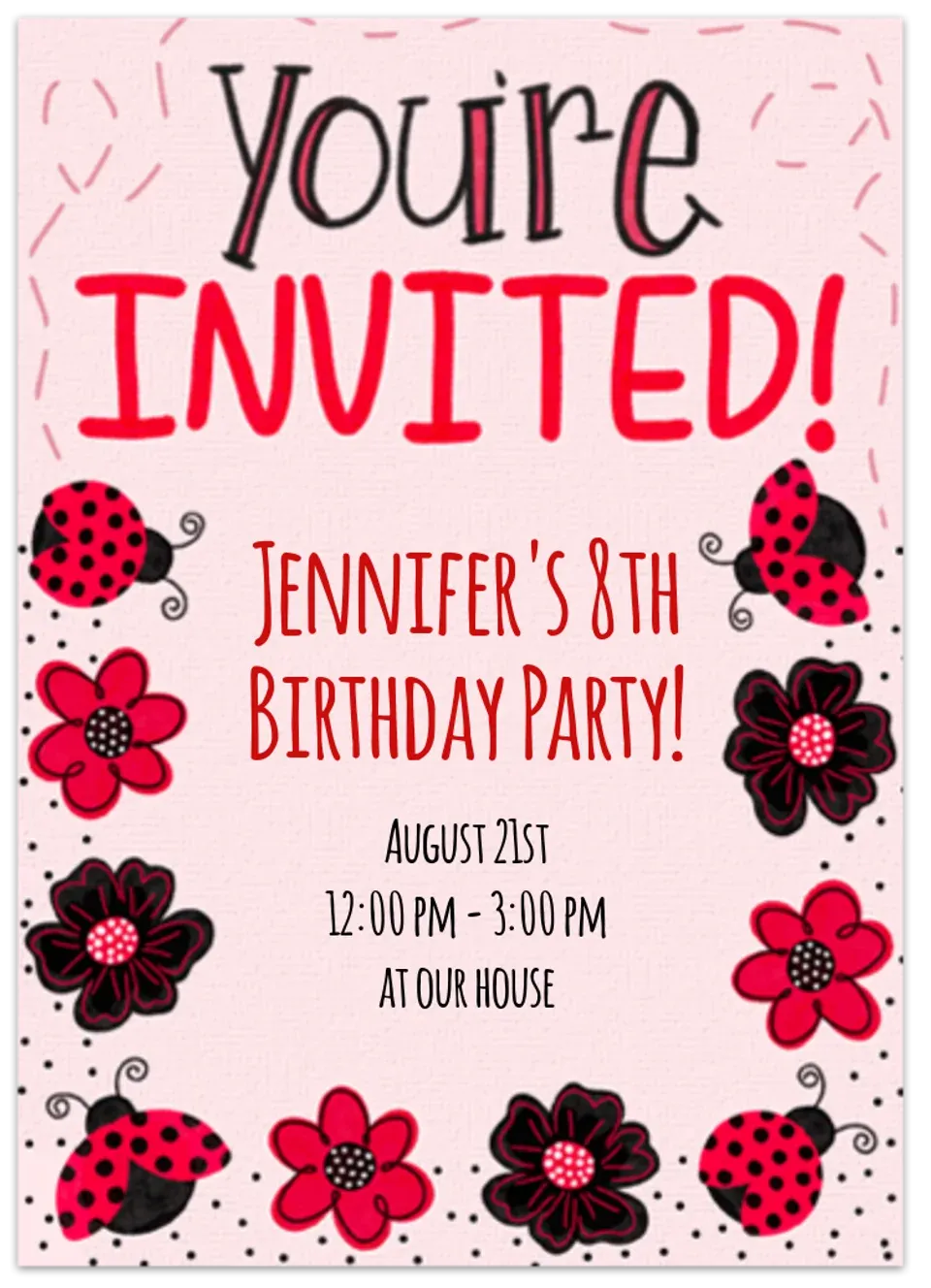 Ladybug Adventure card