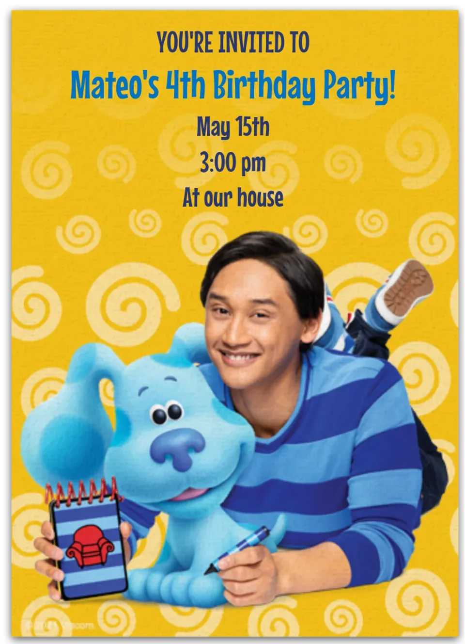 Blue's Clues & You | Blue & Josh card