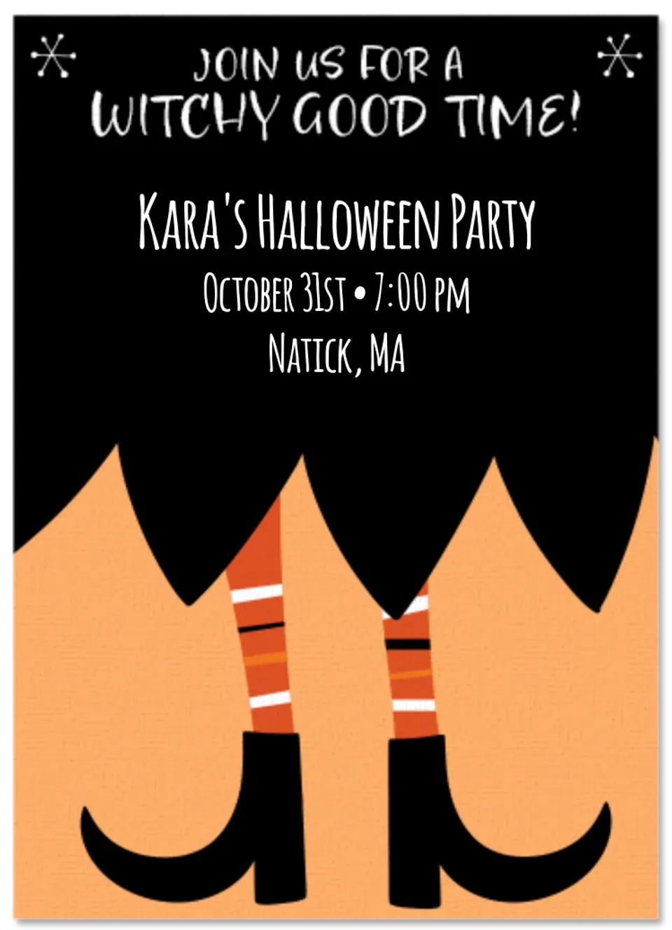 Witchy Good Time card