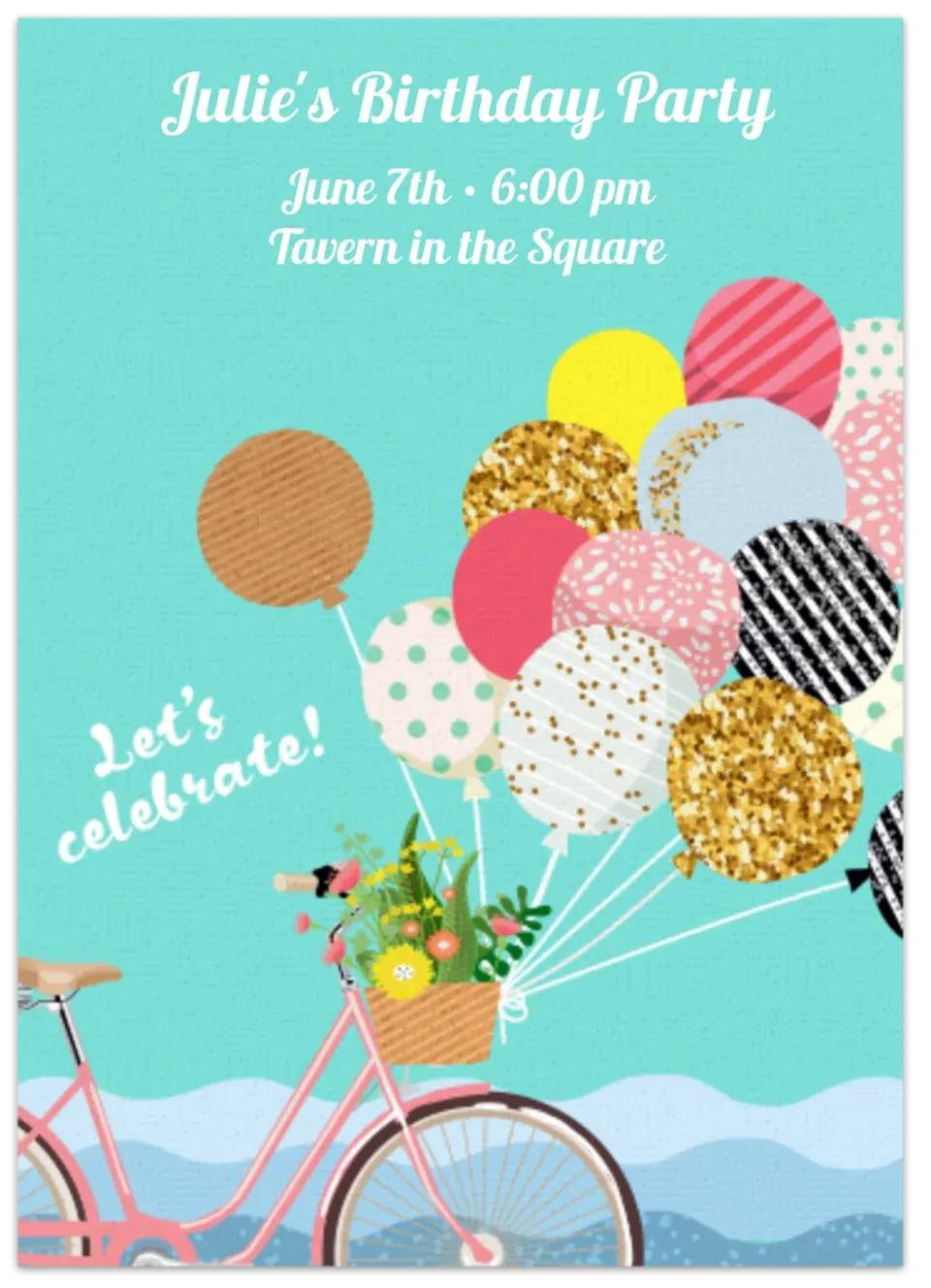 Birthday Bicycle card