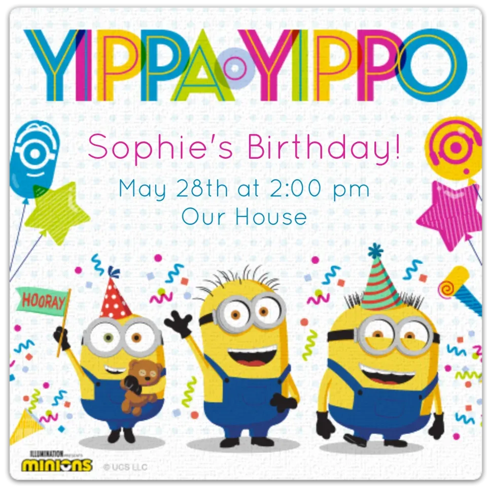 Minions | Yippa Yippo card