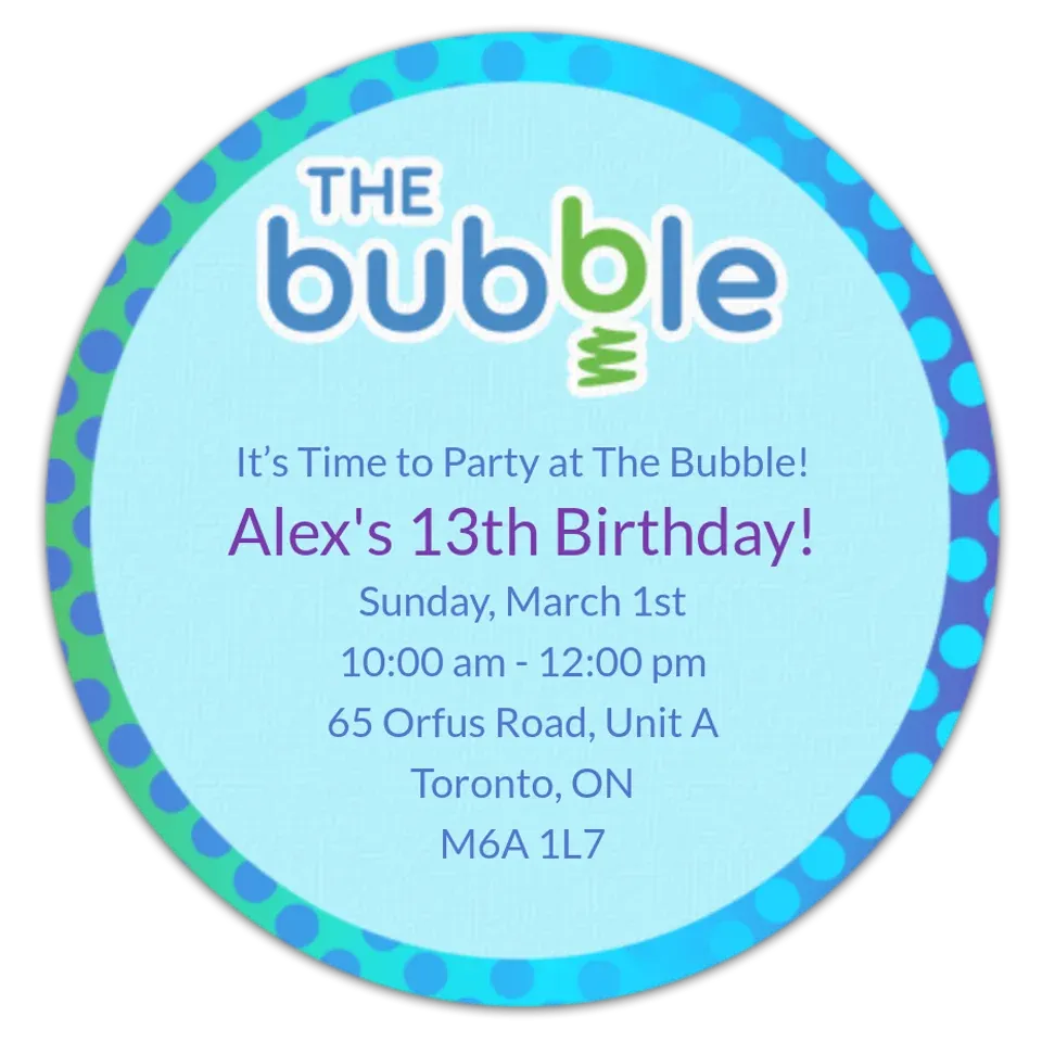 The Bubble | Teen Birthday card