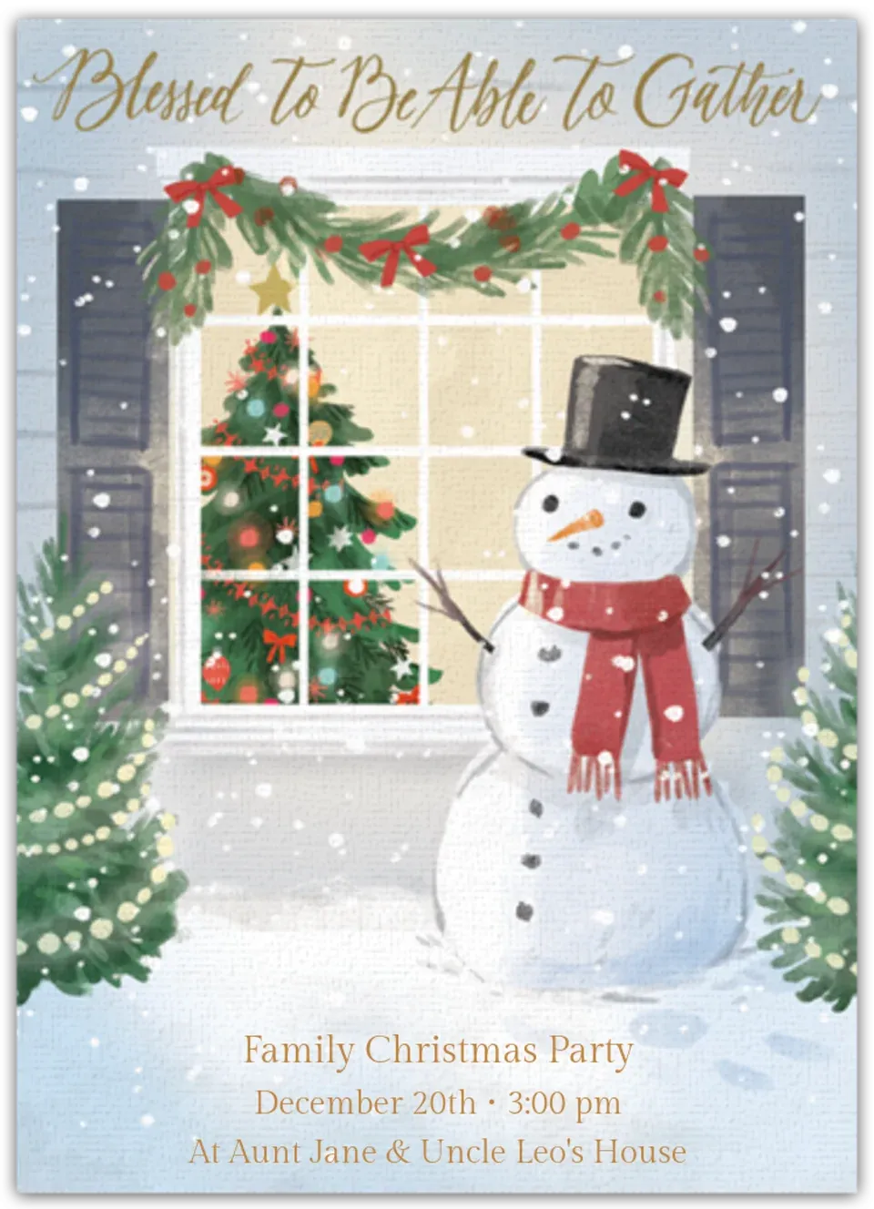 Blessed To Be Able To Gather card