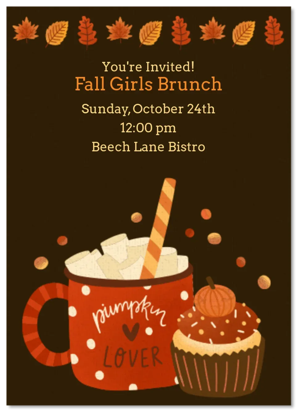 Pumpkin Spice Treats card